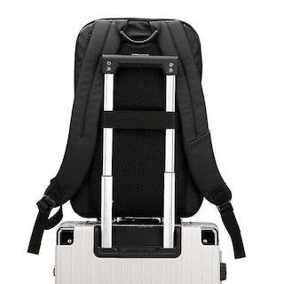 Foto 3 | Mochila Huoguo Simple Para Portátil Con Puerto Usb, Impermeable, Azul - Venta Internacional.