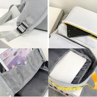 Foto 5 | Mochila Huoguo Para Hombre, Casual, Para Estudiantes De Secundaria, Azul - Venta Internacional.