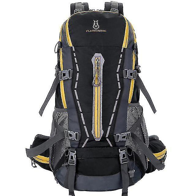 Foto 2 pulgar | Mochila Huoguo Para Acampar Al Aire Libre, Resistente Al Agua, De Nylon, Negra - Venta Internacional.