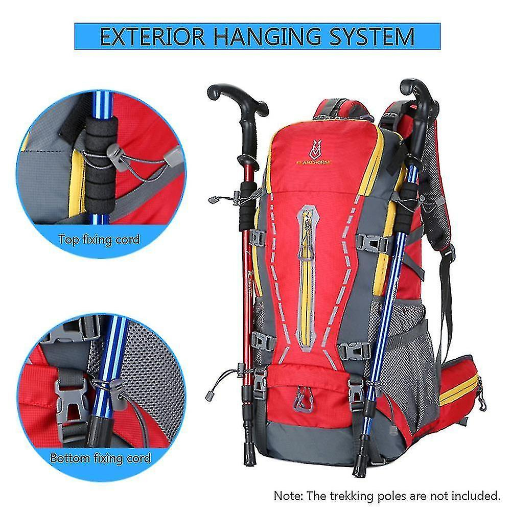 Foto 5 pulgar | Mochila Huoguo Para Acampar Al Aire Libre, Resistente Al Agua, De Nylon, Negra - Venta Internacional.