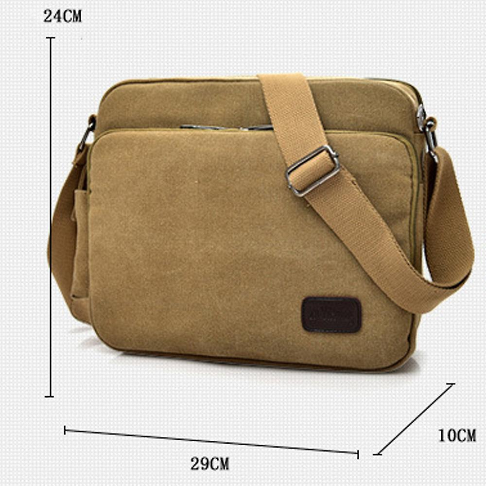 Foto 4 | Bolso De Hombro Sanlin Beans De Lona Retro Impermeable Para Hombre - Venta Internacional.