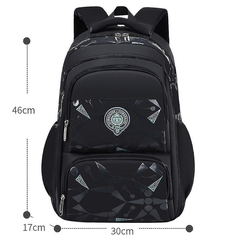 Foto 3 pulgar | Mochila Huoguo Para Niños, Grado 1-3-6, Tela Oxford Negra - Venta Internacional.