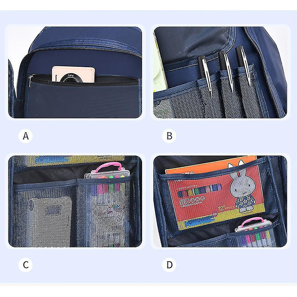 Foto 5 pulgar | Mochila Huoguo Para Niños, Grado 1-3-6, Tela Oxford Negra - Venta Internacional.
