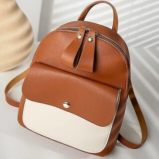 Foto 3 | Mochila Huoguo Minibolso Casual Para Mujer, Color Marrón - Venta Internacional.