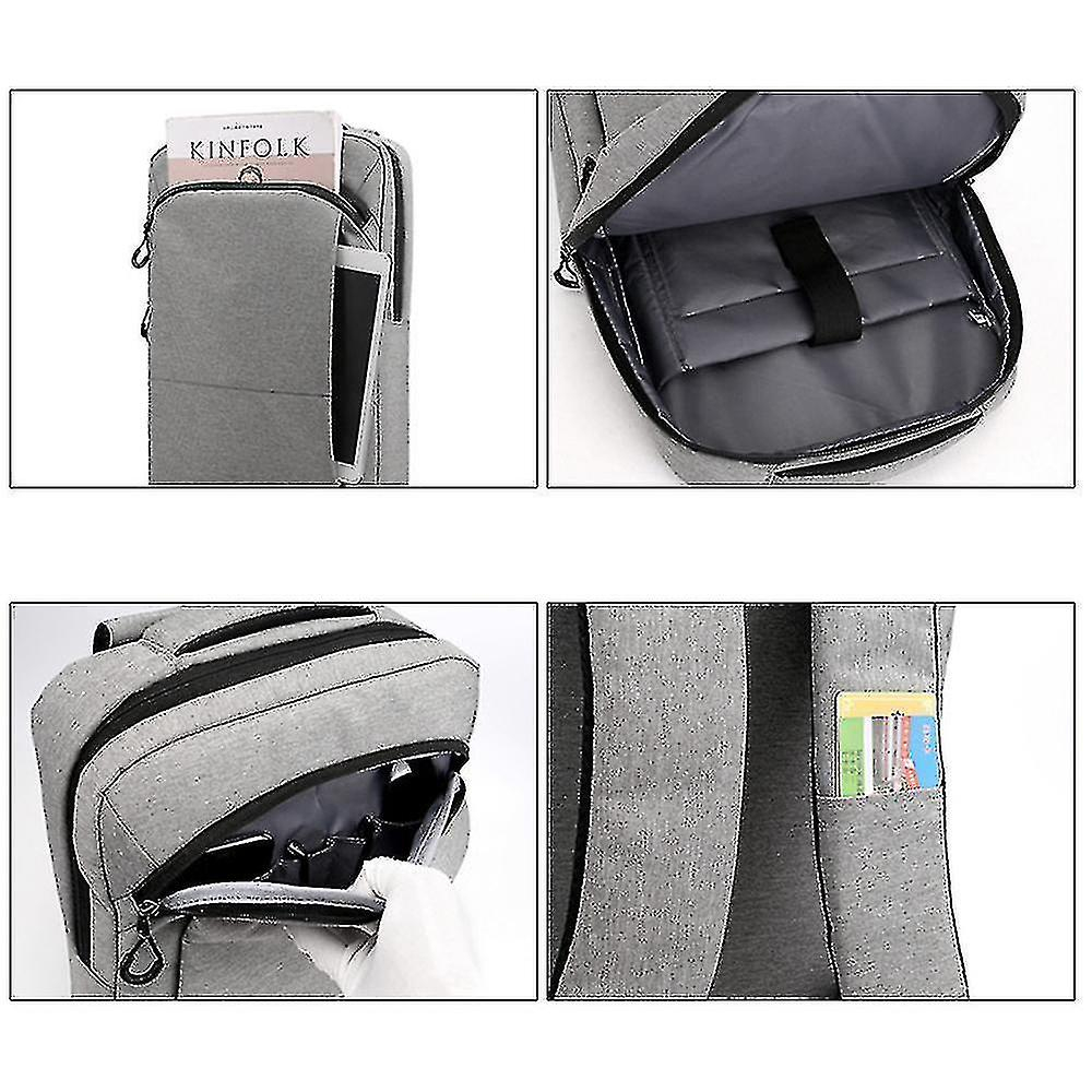 Foto 3 pulgar | Mochila Huoguo De Tela Oxford Negra Impermeable Para Hombre Y Mujer - Venta Internacional.