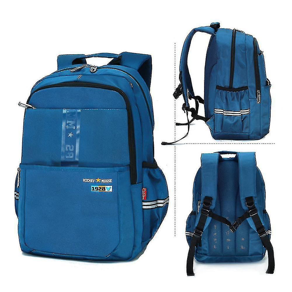 Foto 2 pulgar | Mochila Huoguo De Poliéster Azul Impermeable Para Niños De 6 A 10 Años - Venta Internacional.