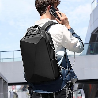 Foto 2 | Mochila Huoguo Con Carga Usb, Antirrobo, Impermeable, 20-35 L - Venta Internacional.