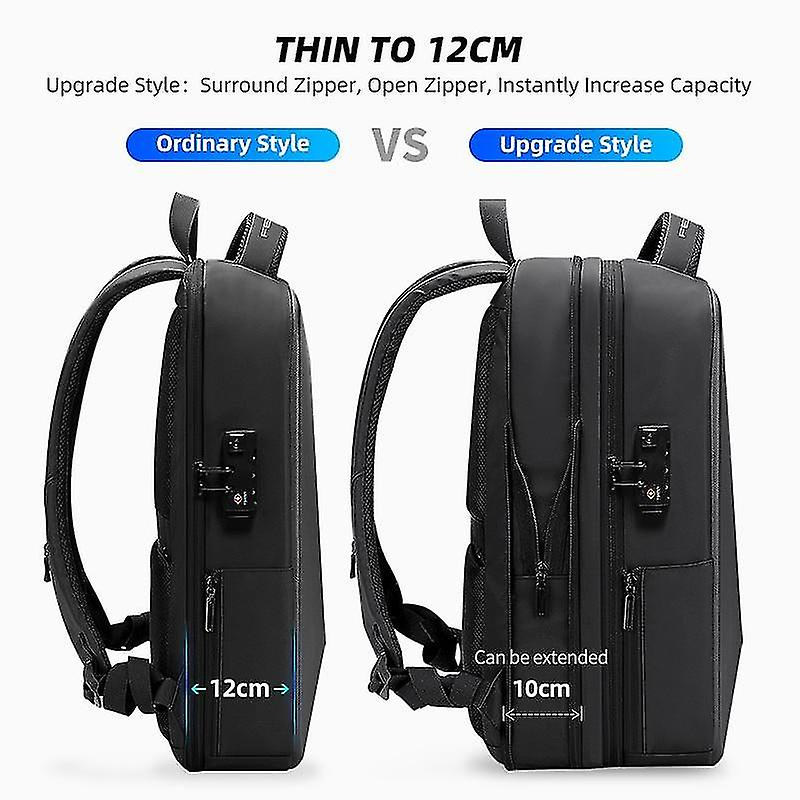 Foto 6 pulgar | Mochila Huoguo Con Carga Usb, Antirrobo, Impermeable, 20-35 L - Venta Internacional.