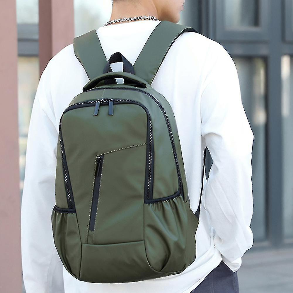 Foto 5 pulgar | Mochila Huoguo, Bolso Casual De Viaje Para Hombre, Impermeable, Verde - Venta Internacional.