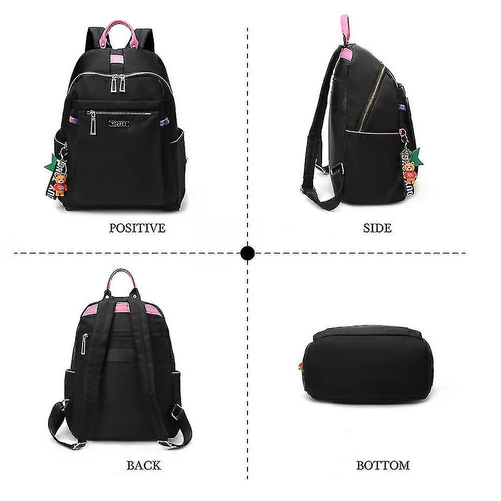 Foto 2 | Mochila Huoguo Para Mujer, Casual, De Lona, De Viaje, Pequeña, Rosa - Venta Internacional.