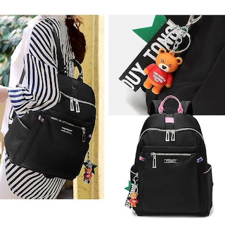 Foto 3 | Mochila Huoguo Para Mujer, Casual, De Lona, De Viaje, Pequeña, Rosa - Venta Internacional.
