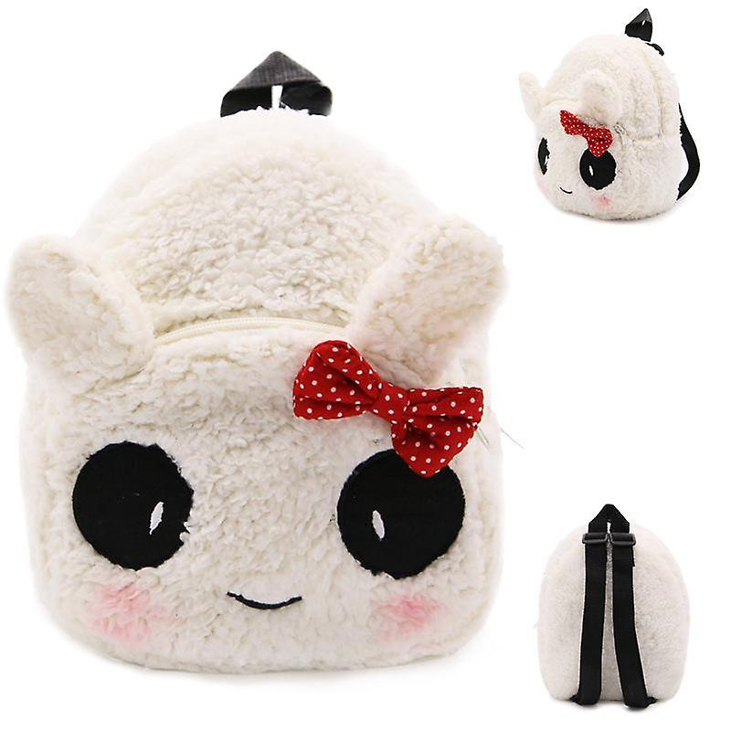 Foto 2 pulgar | Mochila De Felpa Sanlin Beans White Panda Para Niños De 2 A 4 Años - Venta Internacional.