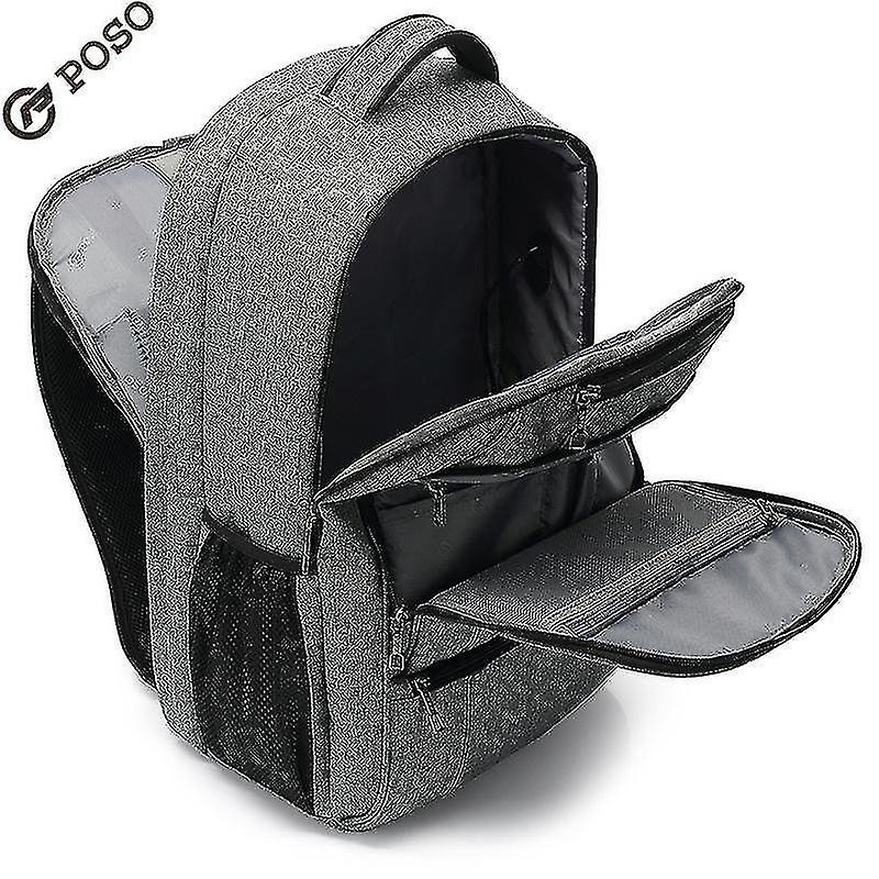 Foto 5 pulgar | Mochila Huoguo Swagger Bag Gris De 43 Cm Para Viajes O Negocios - Venta Internacional.