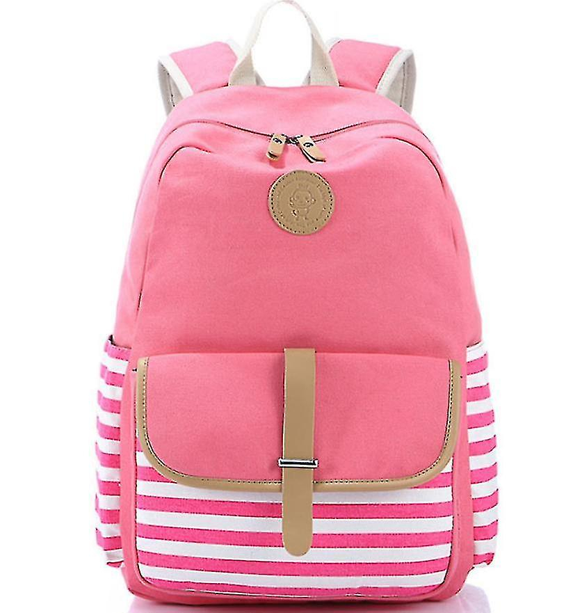 Foto 5 pulgar | Mochila Huoguo De Lona De Estilo Coreano, Casual, Para Estudiantes, Negra - Venta Internacional.
