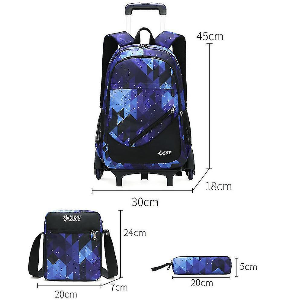 Foto 6 pulgar | Mochila Trolley, Mochila Escolar Para Niños De Primaria Huoguo - Venta Internacional.