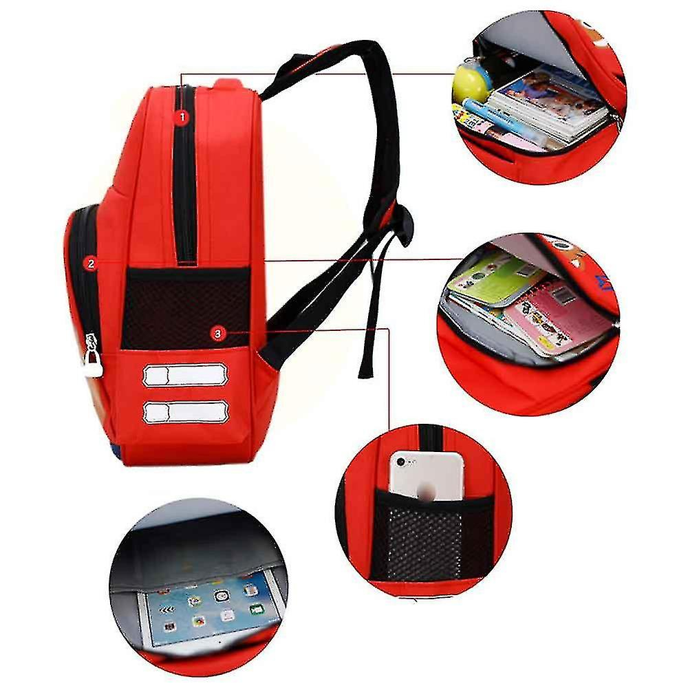 Foto 5 pulgar | Mochila Huoguo Con Bonitos Dibujos Animados Para Niños Pequeños Y Niñas, Azul - Venta Internacional.