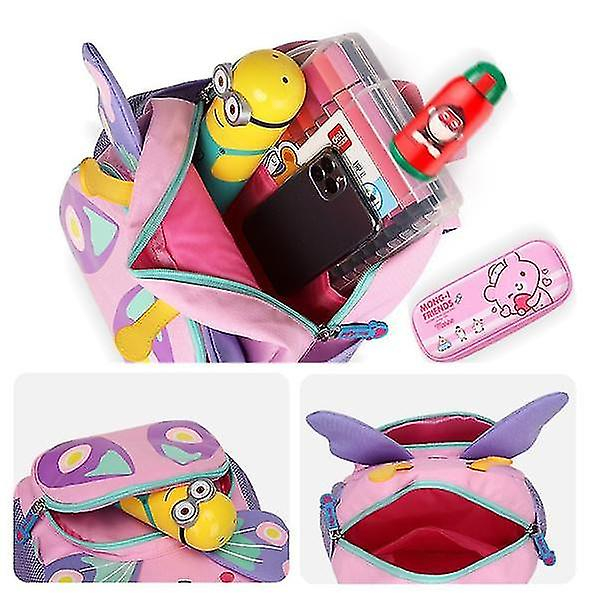 Foto 4 | Mochila Escolar Huoguo Con Dibujos Animados De Animales Para Niños Y Niñas - Venta Internacional.