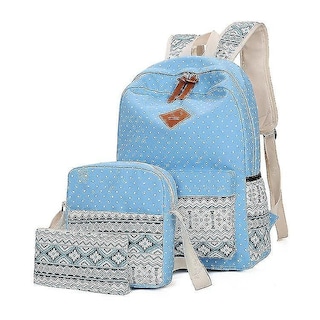 Foto 3 | Set De Mochilas Huoguo National Wind Para Mujer, Rosa Y Rojo, 3 Piezas - Venta Internacional.
