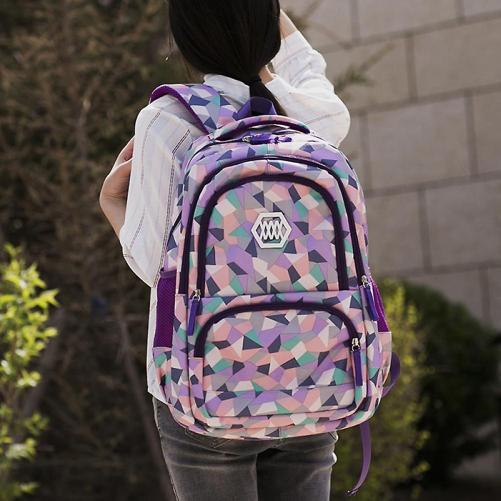 Foto 5 pulgar | Mochila Escolar Sanlin Beans Impermeable Para Niños Y Niñas (púrpura) - Venta Internacional.