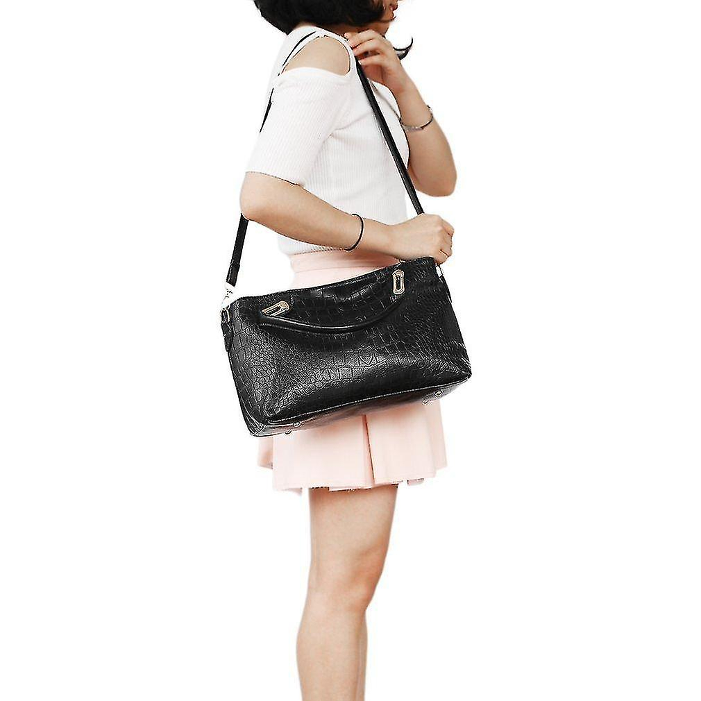 Foto 5 | Juego De Mochilas Huoguo De Piel Sintética Estilo Cocodrilo, 3 Piezas - Venta Internacional.