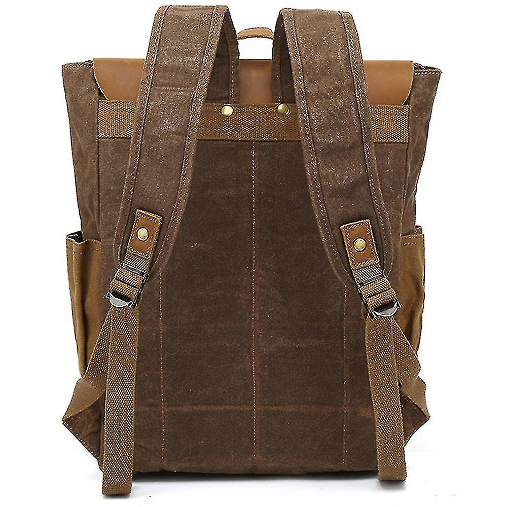 Foto 2 pulgar | Mochila Huoguo Canvas Impermeable Para Hombre Rosa Rojo 33x13x42cm - Venta Internacional.