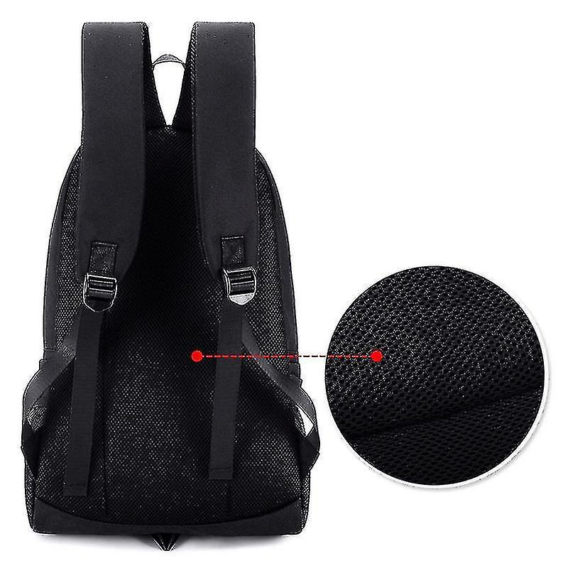 Foto 3 pulgar | Mochila Huoguo Luminous Shark Con Función Usb, Impermeable, Negra - Venta Internacional.