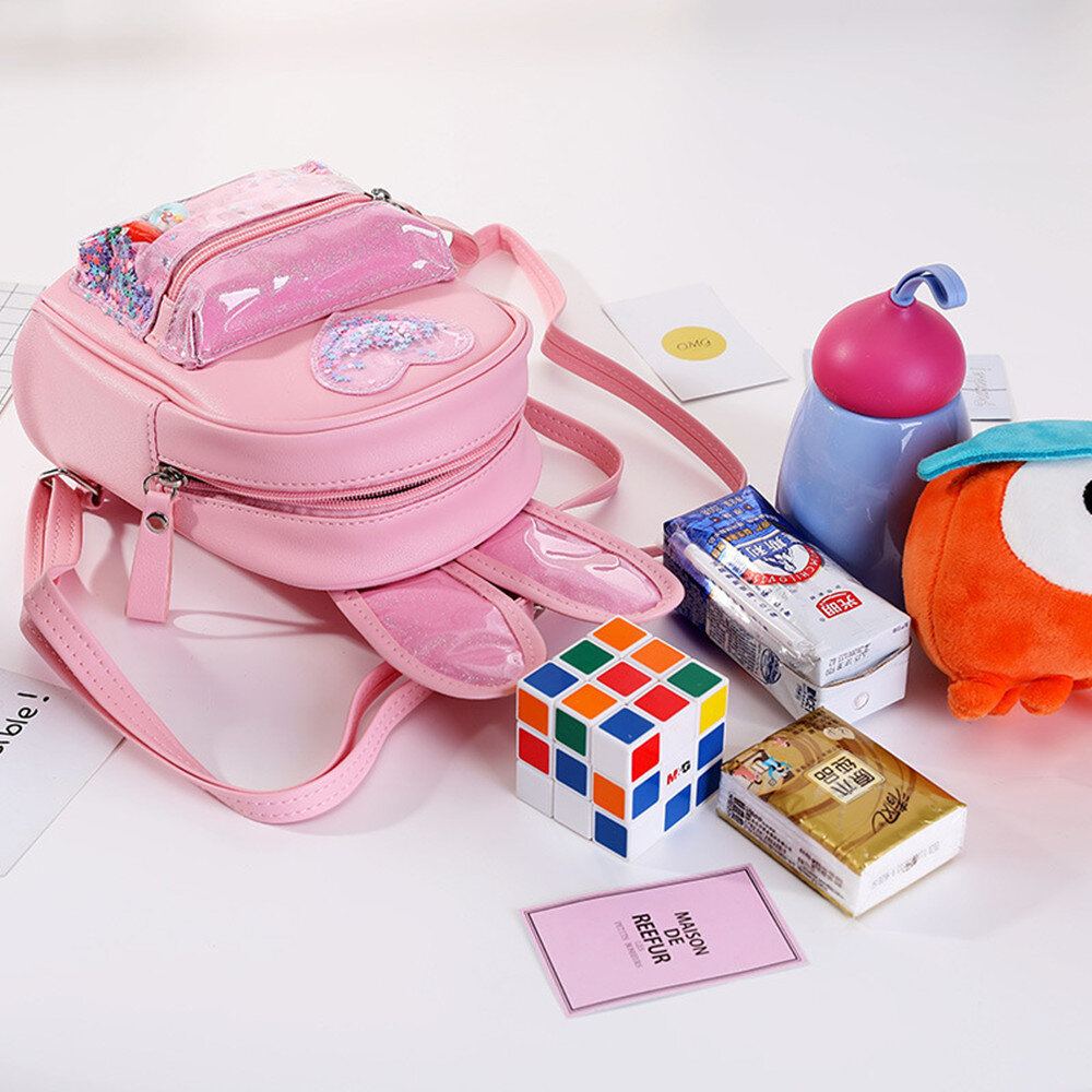 Foto 2 pulgar | Mochila Sanlin Beans De Piel Sintética Para Niños, Escuela - Venta Internacional.
