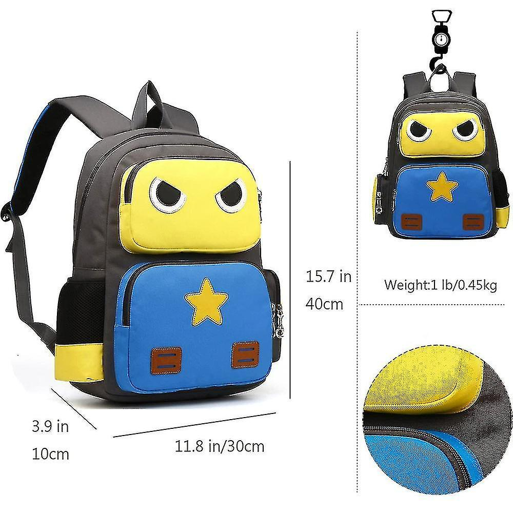 Foto 5 | Mochila Huoguo Dccn Robot Para Niños De Primaria, Amarilla - Venta Internacional.