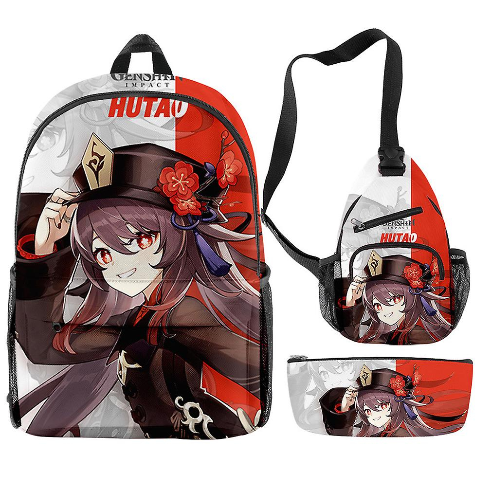 Foto 1 | Set De Mochilas Escolares Sanlin Beans Anime, 3 Unidades - Venta Internacional.