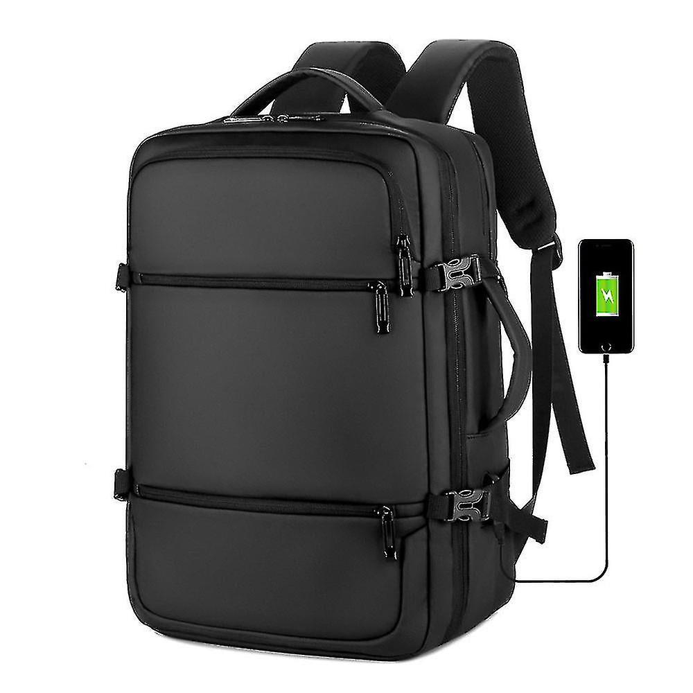 Foto 2 pulgar | Mochila Huoguo Business Commuter Impermeable 15.6 Pulgadas Negra - Venta Internacional.