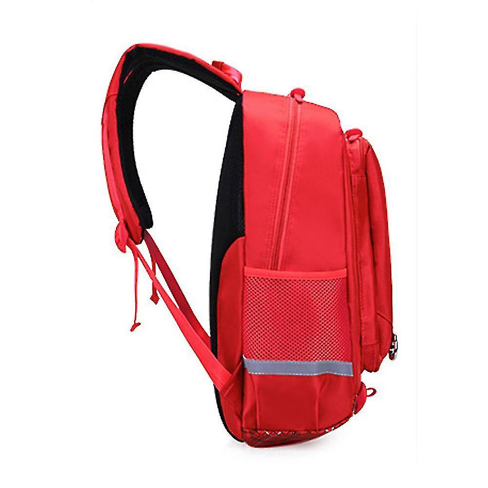 Foto 2 | Mochila Escolar Impermeable Huoguo Para Niños, Roja, 30x15x44 Cm - Venta Internacional.