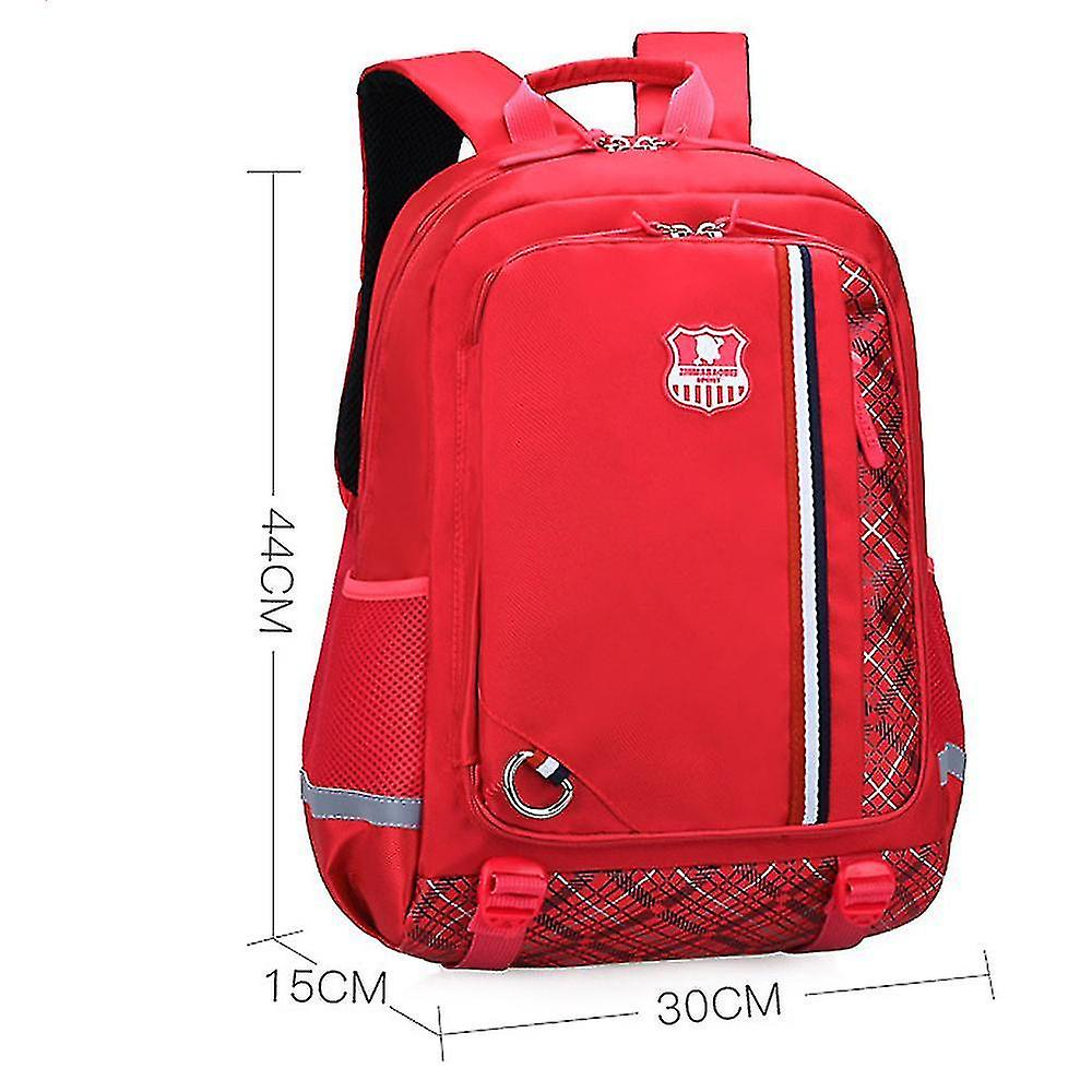 Foto 5 pulgar | Mochila Escolar Impermeable Huoguo Para Niños, Roja, 30x15x44 Cm - Venta Internacional.