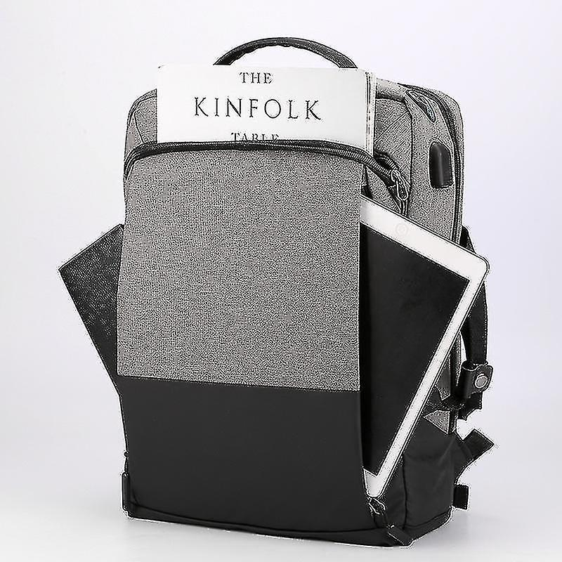 Foto 4 | Mochila Huoguo Sport Swagger Gris Claro Poliamida/nylon - Venta Internacional.