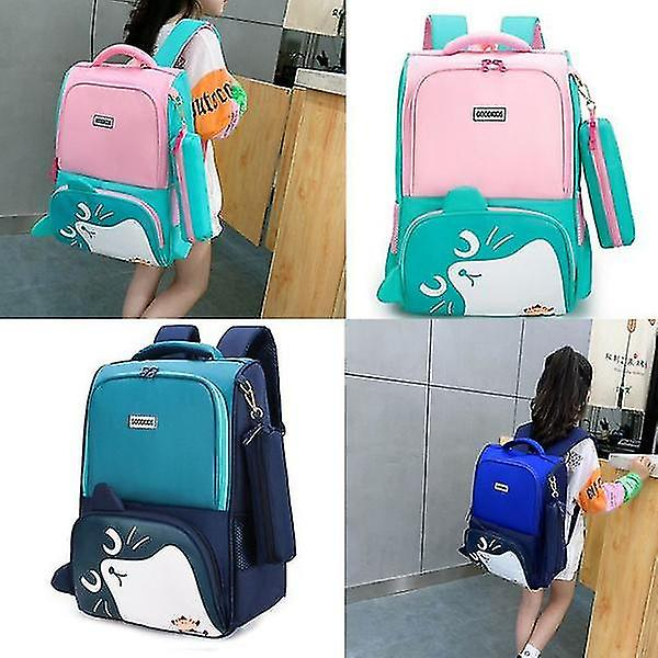 Foto 5 pulgar | Mochila Huoguo Lindo Gato De Dibujos Animados Para Niñas De Primaria - Venta Internacional.