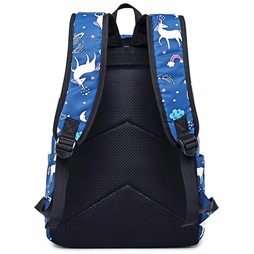 Foto 4 pulgar | Mochila Huoguo Para Escuela Primaria Con Dibujos Animados De Unicornios, Juego De 3 Piezas - Venta Internacional.