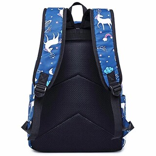 Foto 3 | Mochila Huoguo Para Escuela Primaria Con Dibujos Animados De Unicornios, Juego De 3 Piezas - Venta Internacional.