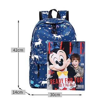 Foto 5 | Mochila Huoguo Para Escuela Primaria Con Dibujos Animados De Unicornios, Juego De 3 Piezas - Venta Internacional.