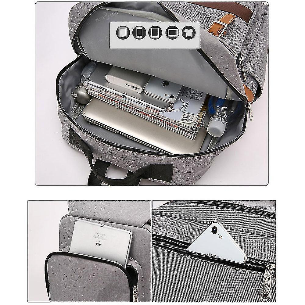 Foto 5 pulgar | Mochila Huoguo Travel Computer 20-35l Impermeable Gris Para M - Venta Internacional.