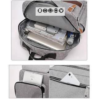 Foto 4 | Mochila Huoguo Travel Computer 20-35l Impermeable Gris Para M - Venta Internacional.