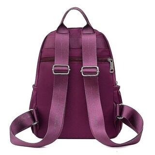 Foto 2 | Mochila Huoguo Travel Impermeable Para Mujer Morada 26x13x33c - Venta Internacional.