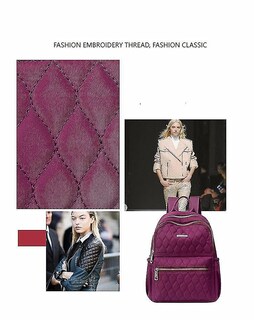 Foto 4 | Mochila Huoguo Travel Impermeable Para Mujer Morada 26x13x33c - Venta Internacional.