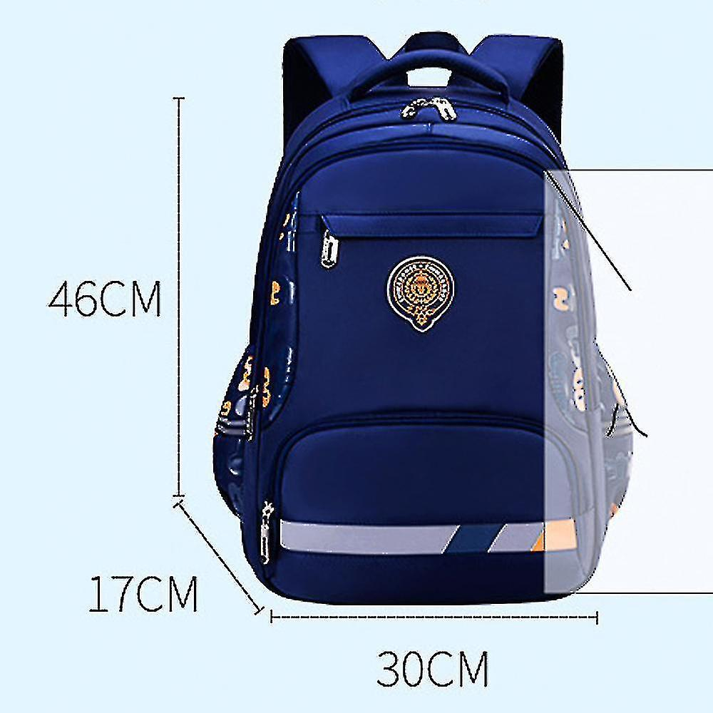 Foto 5 pulgar | Mochila Huoguo Royal Blue Oxford De Tela Impermeable Para Niños - Venta Internacional.