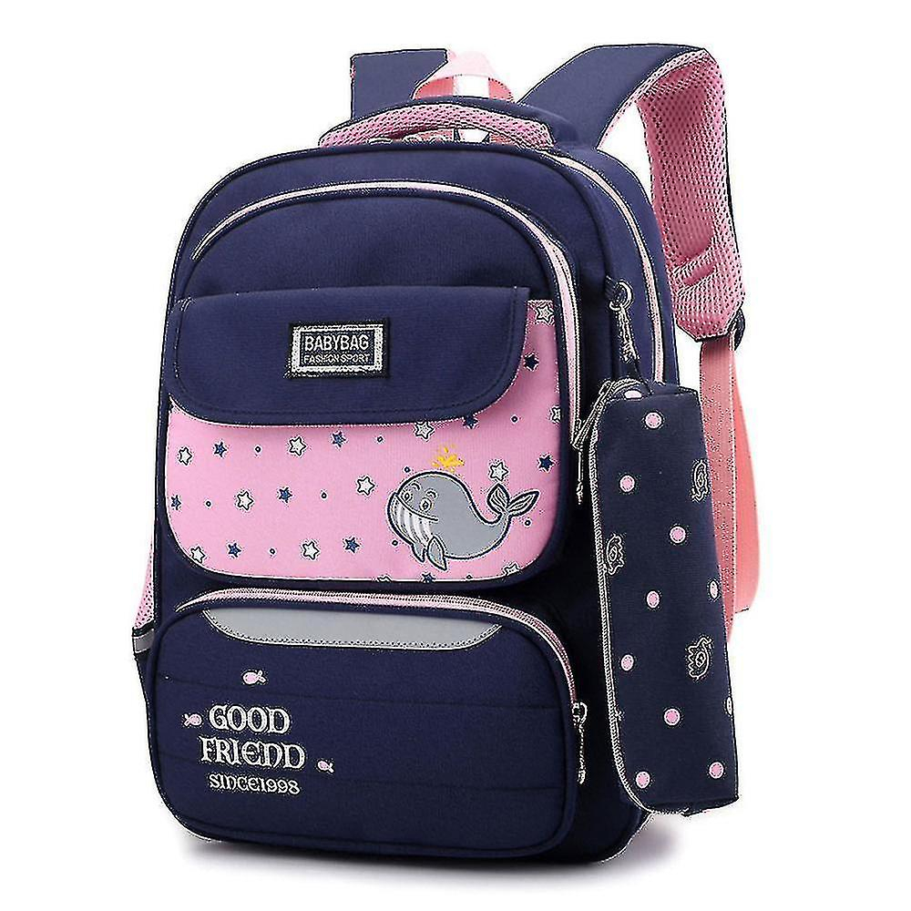 Foto 2 pulgar | Mochila Escolar Huoguo Para Niña Con Delfín Pequeño, 28 X 13 X 40 Cm - Venta Internacional.