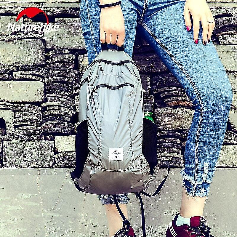 Foto 3 | Mochila Huoguo De Silicona Plegable Impermeable 22l Verde - Venta Internacional.