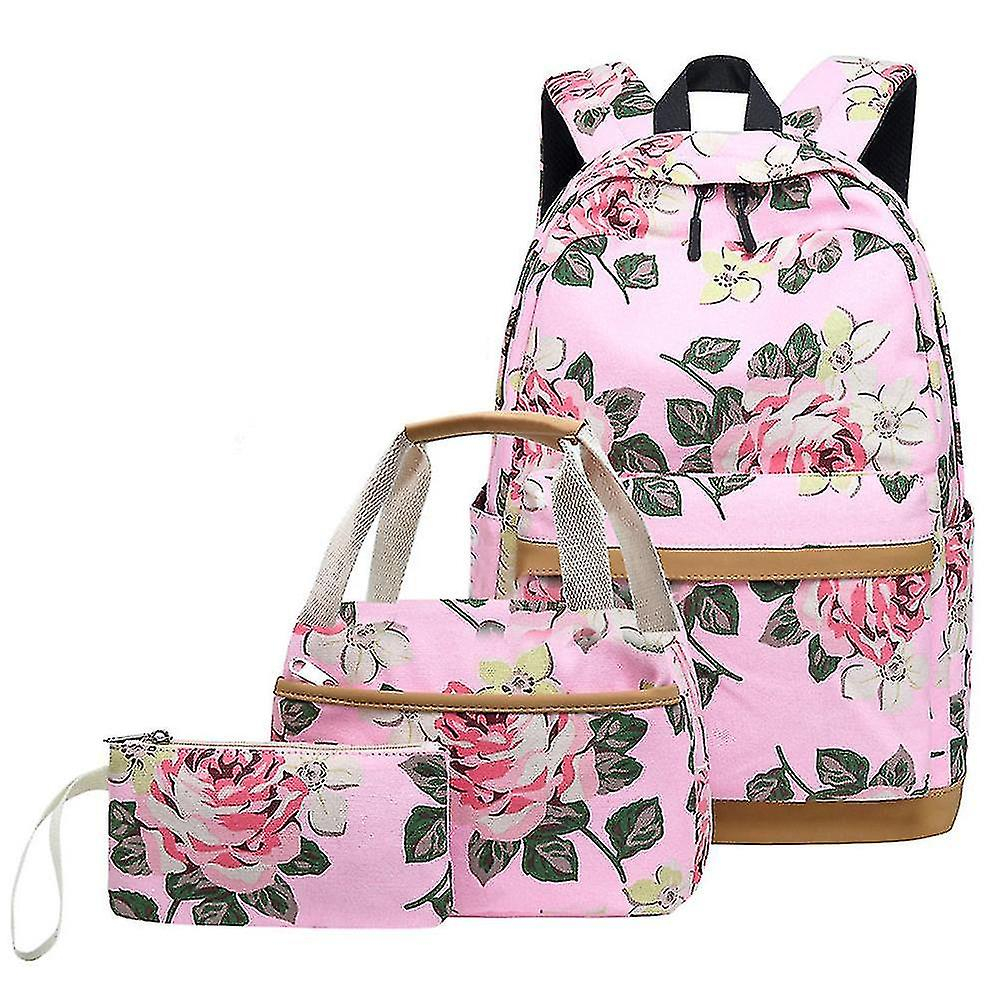 Foto 1 | Mochila Huoguo Mochila Escolar De Lona Con Estampado Usb De Tres Piezas - Venta Internacional.