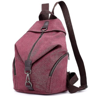 Foto 1 | Mochila Huoguo Mujer Ocio Literatura Deportes Morado Café - Venta Internacional.