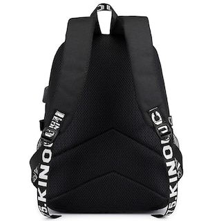 Foto 3 | Mochila Escolar Fortnite Luminous Nylon Impermeable 45 Cm Negra - Venta Internacional.