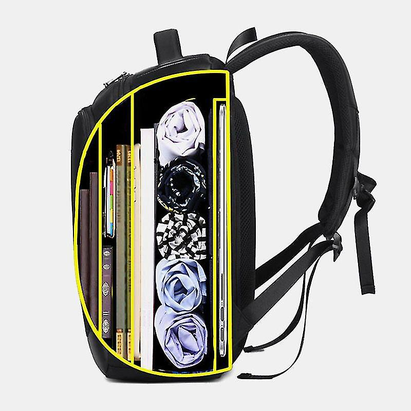 Foto 3 pulgar | Mochila Huoguo De Nailon De Gran Capacidad Para Hombre Con Puerto De Carga Usb - Venta Internacional.