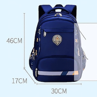 Foto 4 | Mochila Huoguo Royal Blue De Gran Capacidad Para Niños En Edad Escolar - Venta Internacional.