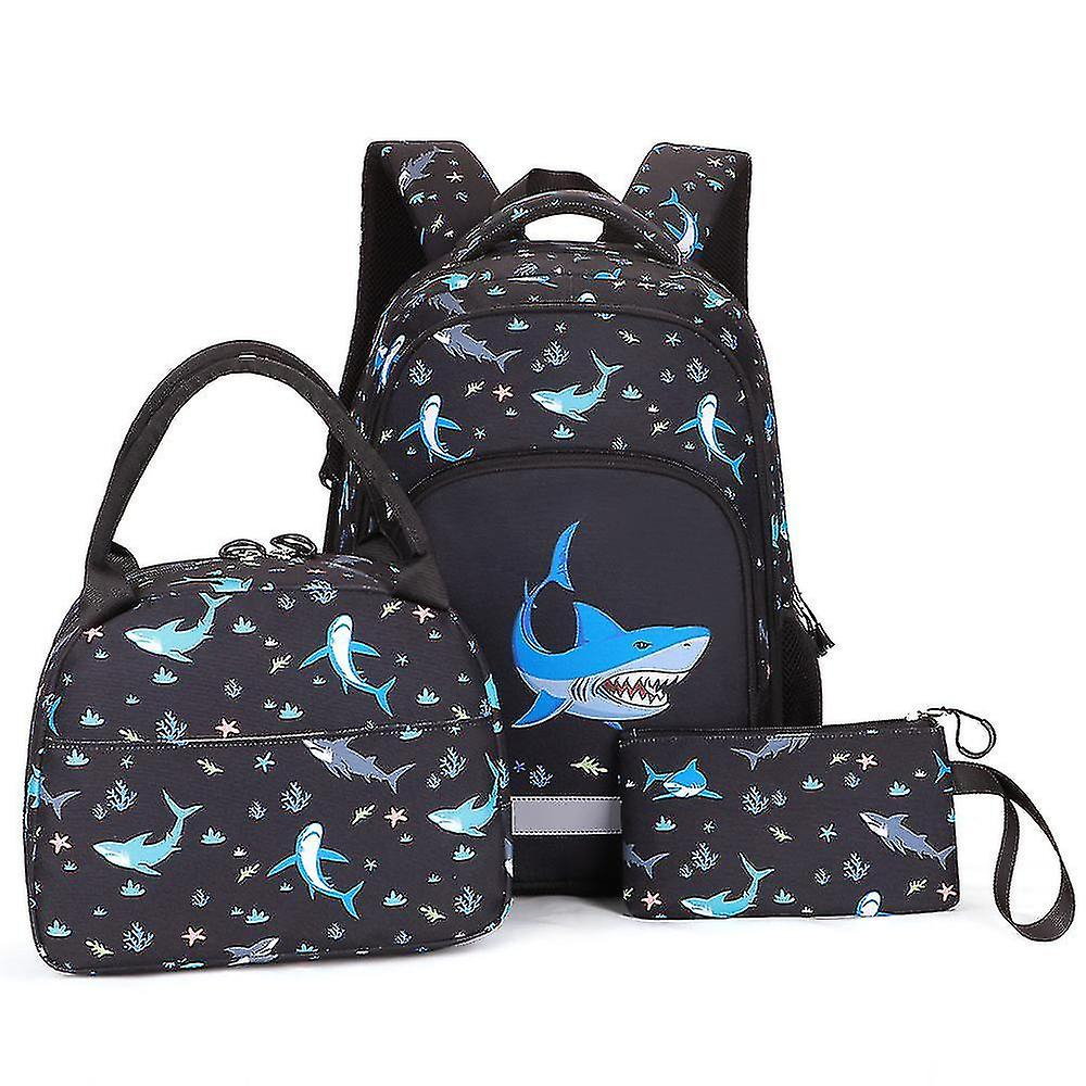 Foto 2 pulgar | Mochila Escolar Impermeable Huoguo Para Niños, Juego De 3 Piezas - Venta Internacional.